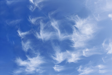 Image showing Group of fanciful white clouds