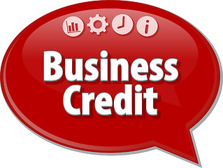 Image showing Business Credit  blank business diagram illustration