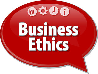 Image showing Business Ethics  blank business diagram illustration