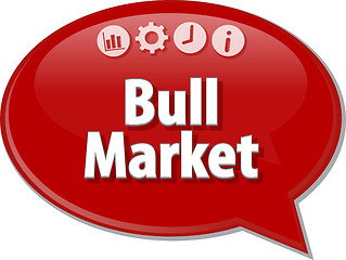 Image showing Bull Market  blank business diagram illustration