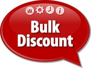 Image showing Bulk Discount  blank business diagram illustration