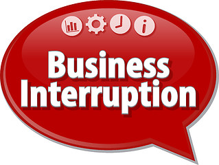 Image showing Business Interruption  blank business diagram illustration