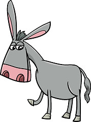 Image showing donkey farm animal cartoon