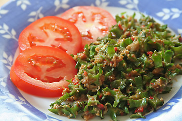 Image showing Fried asian vegetables