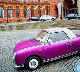 Image showing old wall architecture in london england windows and brick exteri