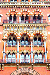 Image showing old  in london england windows   exterior    wall