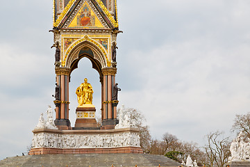 Image showing albert monument in london   and old  