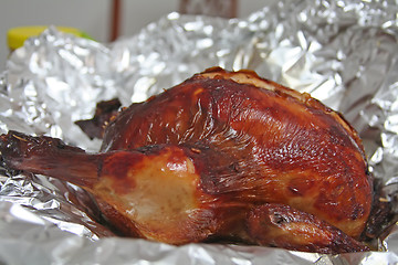 Image showing Whole roast chicken