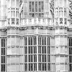 Image showing old in london  historical    parliament glass  window    structu