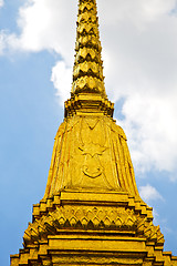 Image showing  thailand  in     temple abstract     and  colors religion  mosa