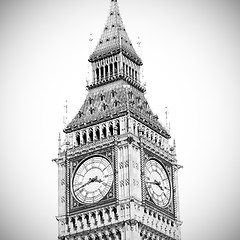 Image showing london big ben and historical old construction england  aged cit