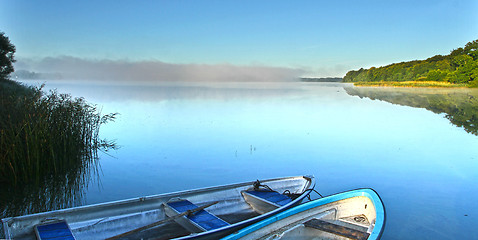 Image showing Lake in denmark with boats