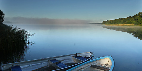 Image showing Lake in denmark with boats