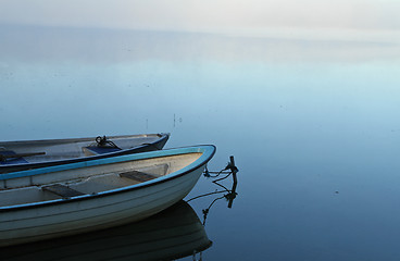 Image showing Lake in denmark with boats