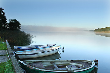 Image showing Lake in denmark with boats