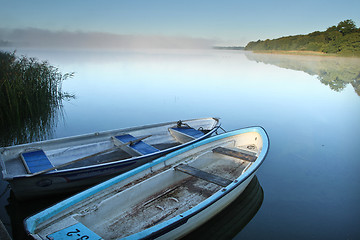 Image showing Lake in denmark with boats