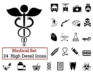 Image showing 24 Medical icons