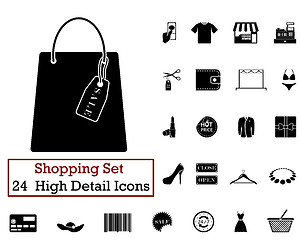 Image showing  24 Shopping icons 