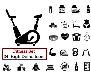 Image showing 24 Fitness Icons