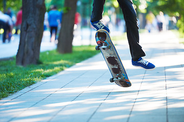 Image showing skateboard jump