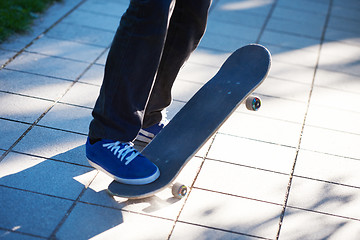 Image showing skateboard jump