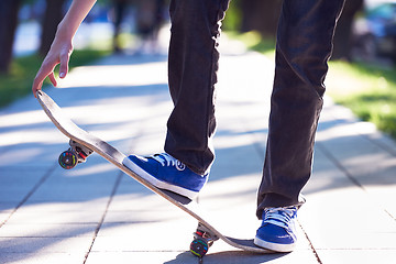 Image showing skateboard jump