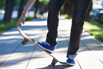 Image showing skateboard jump