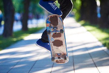 Image showing skateboard jump