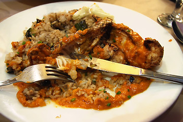 Image showing Rock lobster rice
