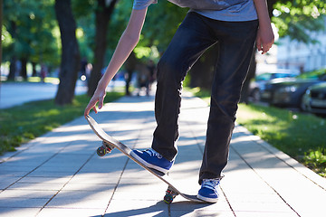 Image showing skateboard jump