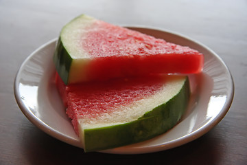 Image showing Sliced watermelon