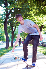 Image showing skateboard jump