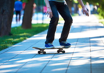 Image showing skateboard jump