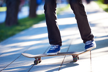 Image showing skateboard jump