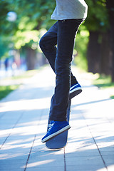 Image showing skateboard jump