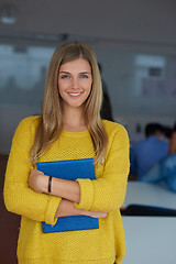 Image showing portrait of young female student