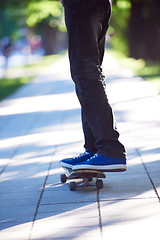 Image showing skateboard jump