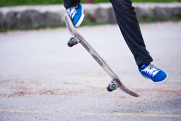 Image showing skateboard jump