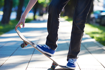 Image showing skateboard jump