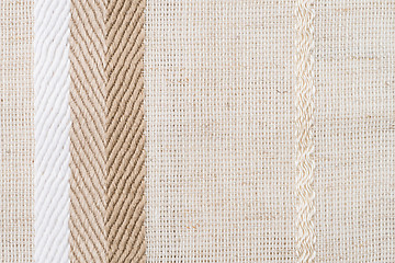 Image showing Beige fabric texture