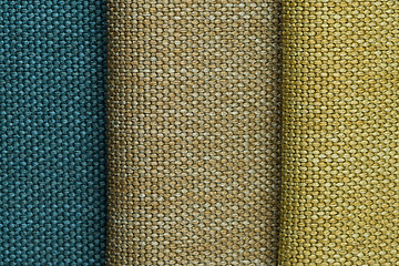 Image showing Green fabric texture