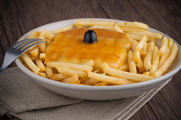 Image showing Francesinha on plate