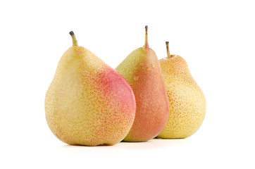 Image showing Three ripe pears