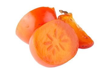 Image showing Persimmon with slice