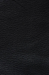 Image showing Black leather 