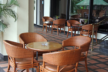 Image showing Tropical cafe