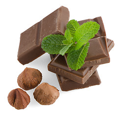 Image showing Chocolate parts