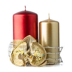 Image showing Christmas candle decoration