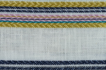 Image showing Multi color fabric texture samples