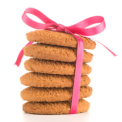 Image showing Festive wrapped biscuits